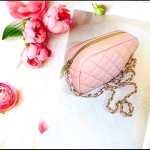 Pink crossbody bag